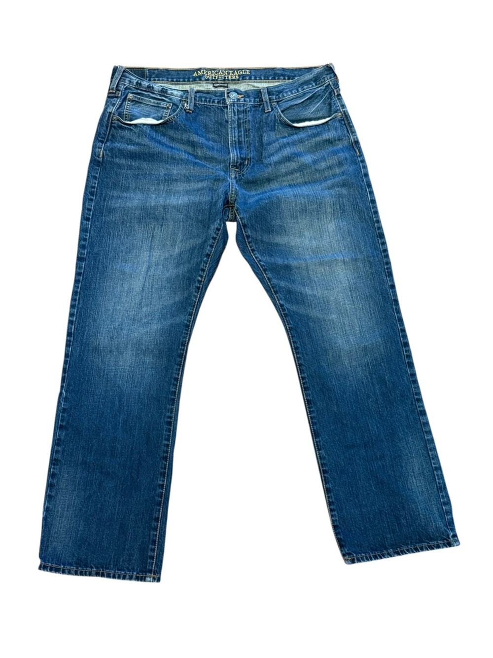 American Eagle Outfitters Men's 38 x 32 Medium Blue Original Straight Jeans